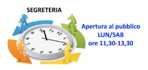 Segreteria – Nuovo Orario di Ricevimento